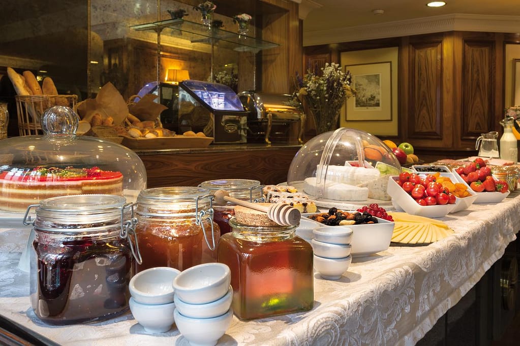 Breakfast and snacks served for the guests at Hotel Avenue Louise Brussels
